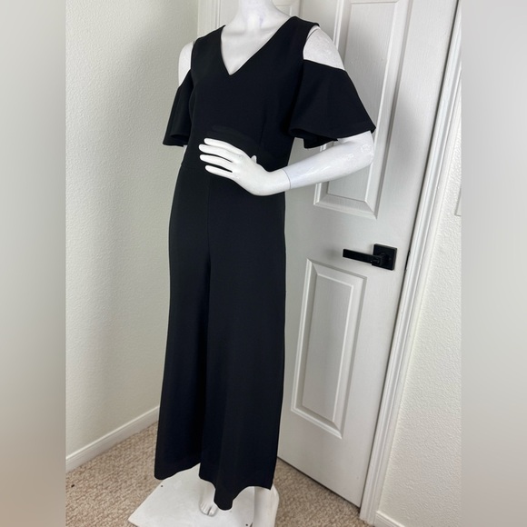 KARL LAGERFELD Cold Shoulder Jumpsuit Navy Blue Size 8. A24 - Picture 4 of 15